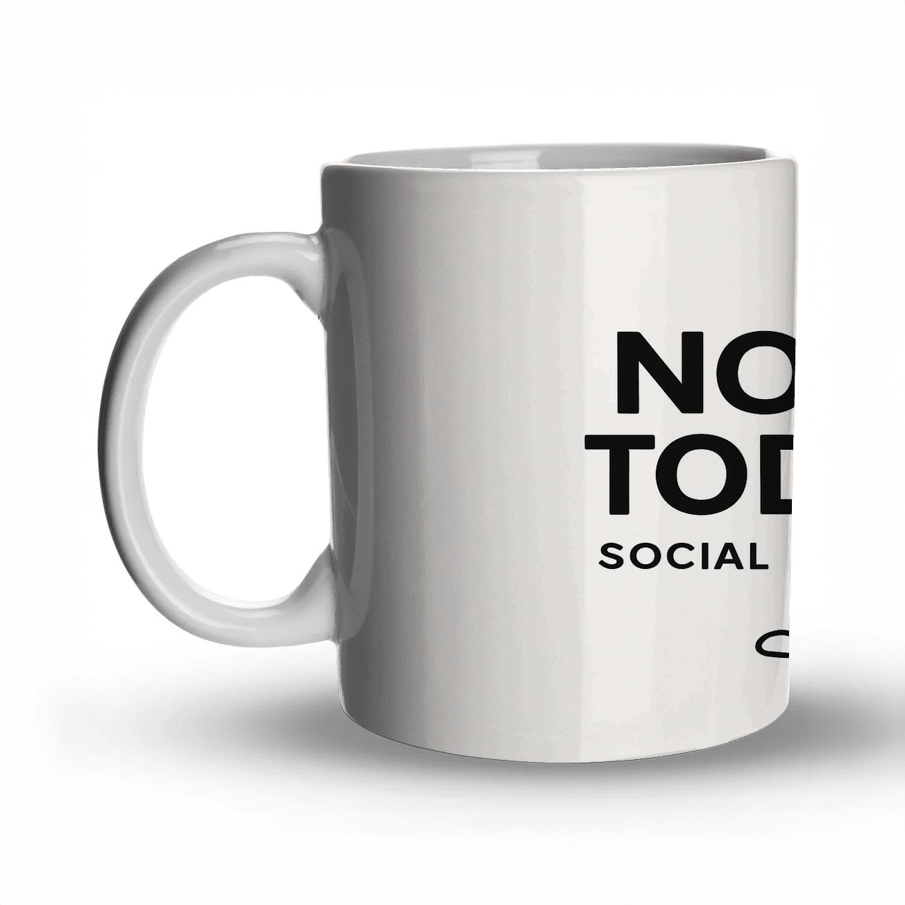 Not Today Social Battery Empty Lunar Phase personalized mugs