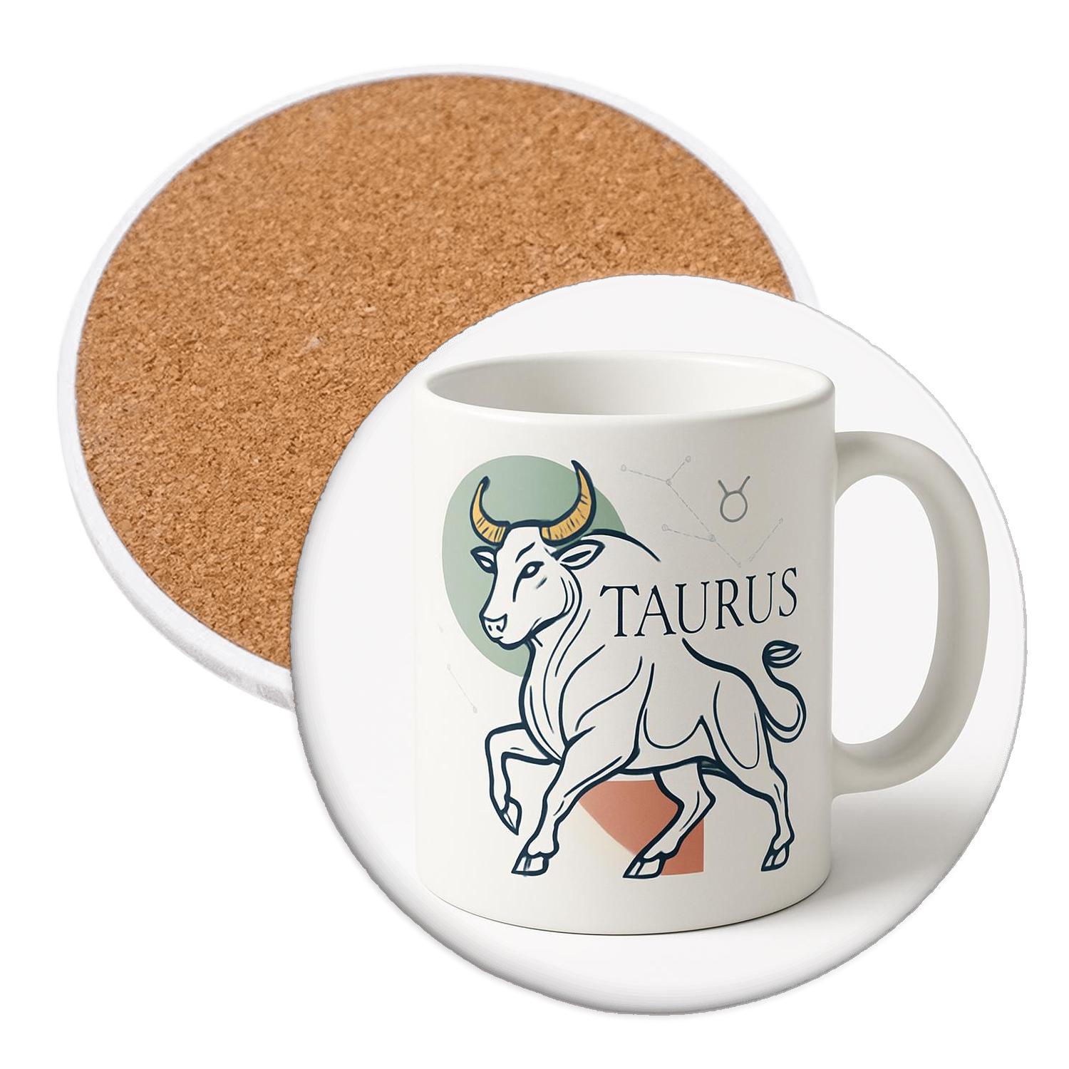 Taurus Celestial Bull Bauhaus Meets Babylon stone coaster collections
