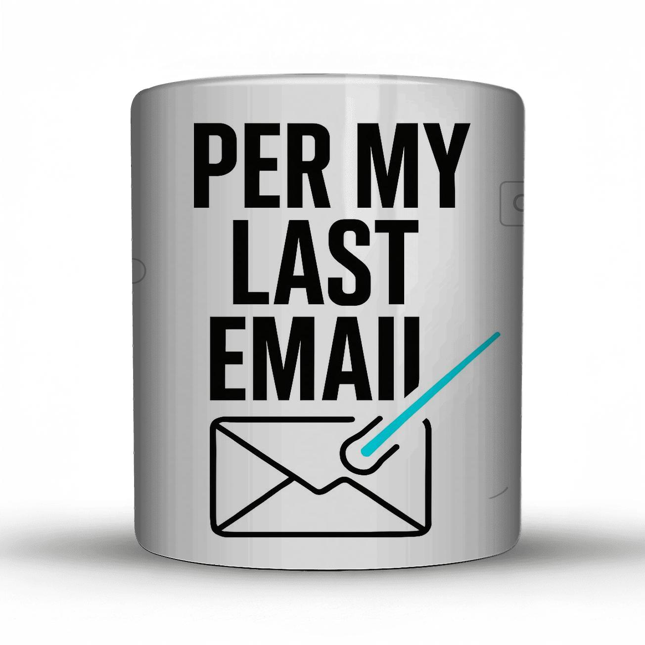 Per My Last Email Comet Tail travel mugs with handles