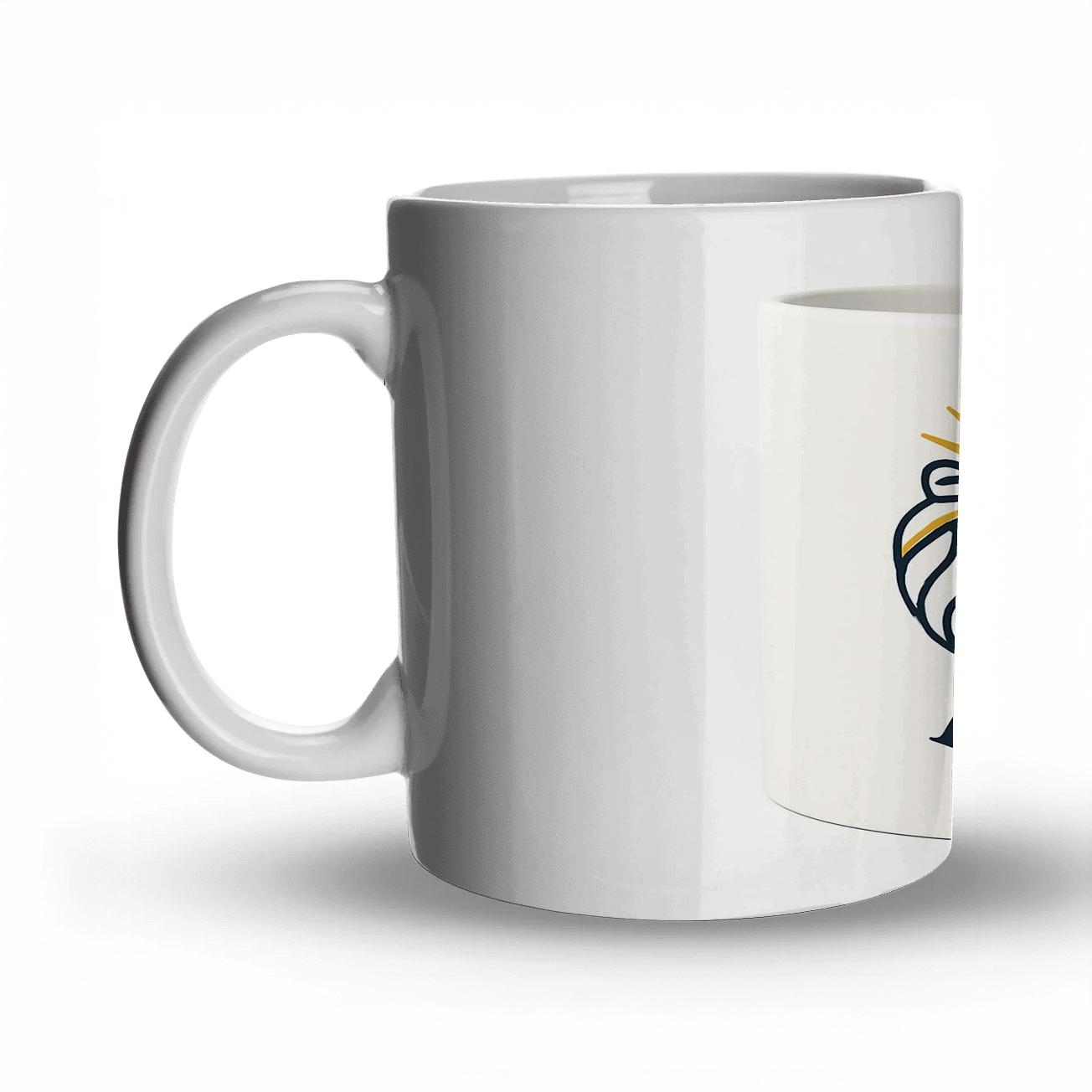 Leo Solar Regency Line Art Mug Design insulated thermal mugs