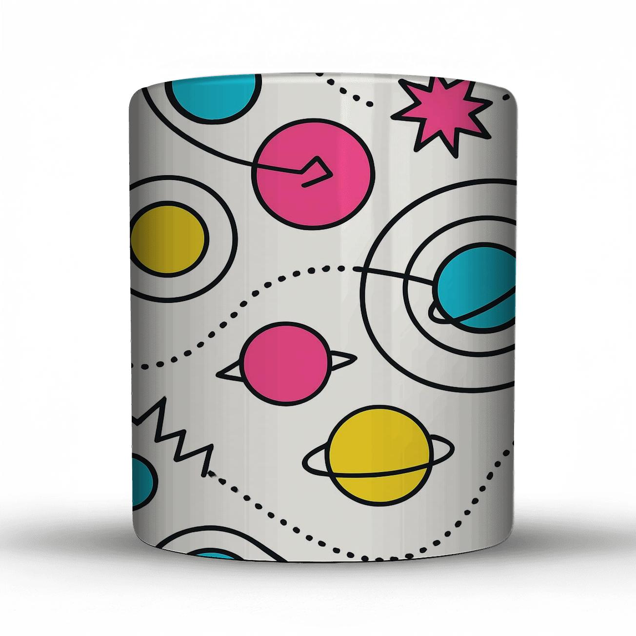 Memphis Orbit Linework insulated thermal mugs