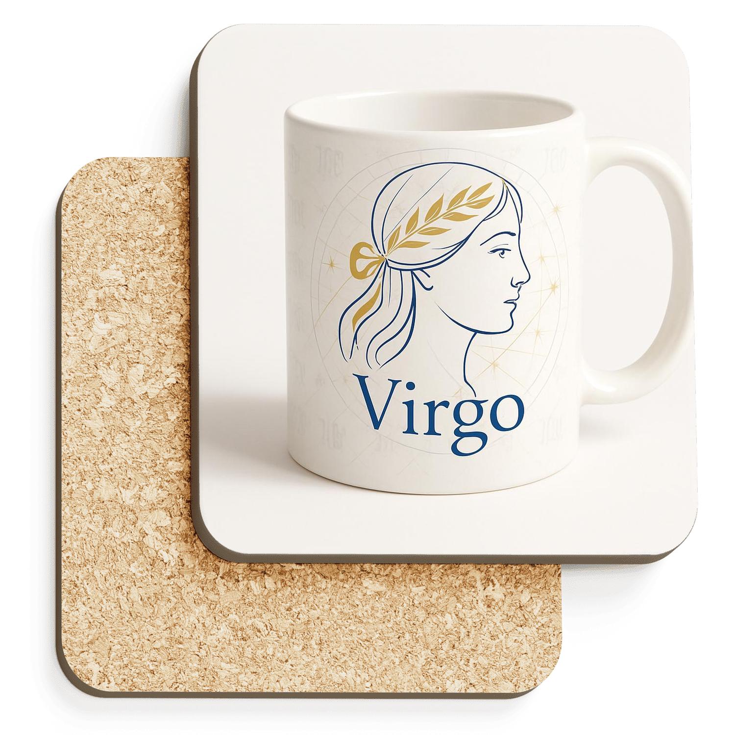 Virgo Renaissance Astrolabe Maiden Constellation Mug decorative beverage coasters