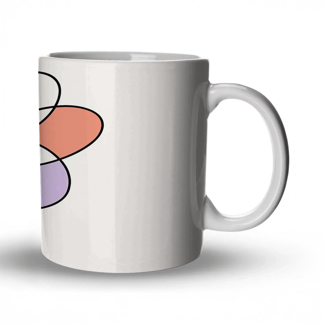 Orbital Bloom Topography ceramic coffee mugs