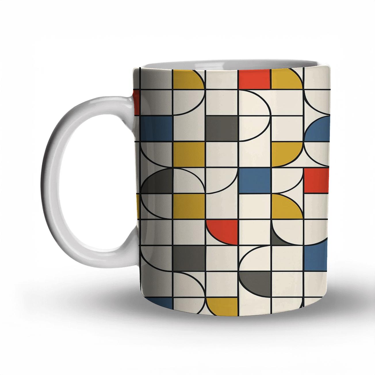 Bauhaus Modular Weave Constellation Grid premium drinkware mugs