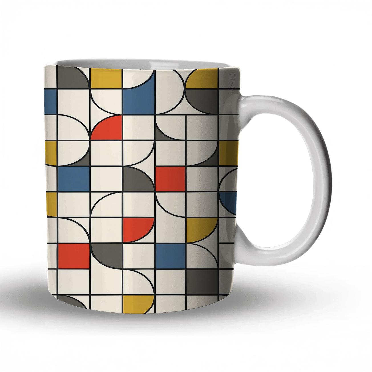 Bauhaus Modular Weave Constellation Grid premium drinkware mugs