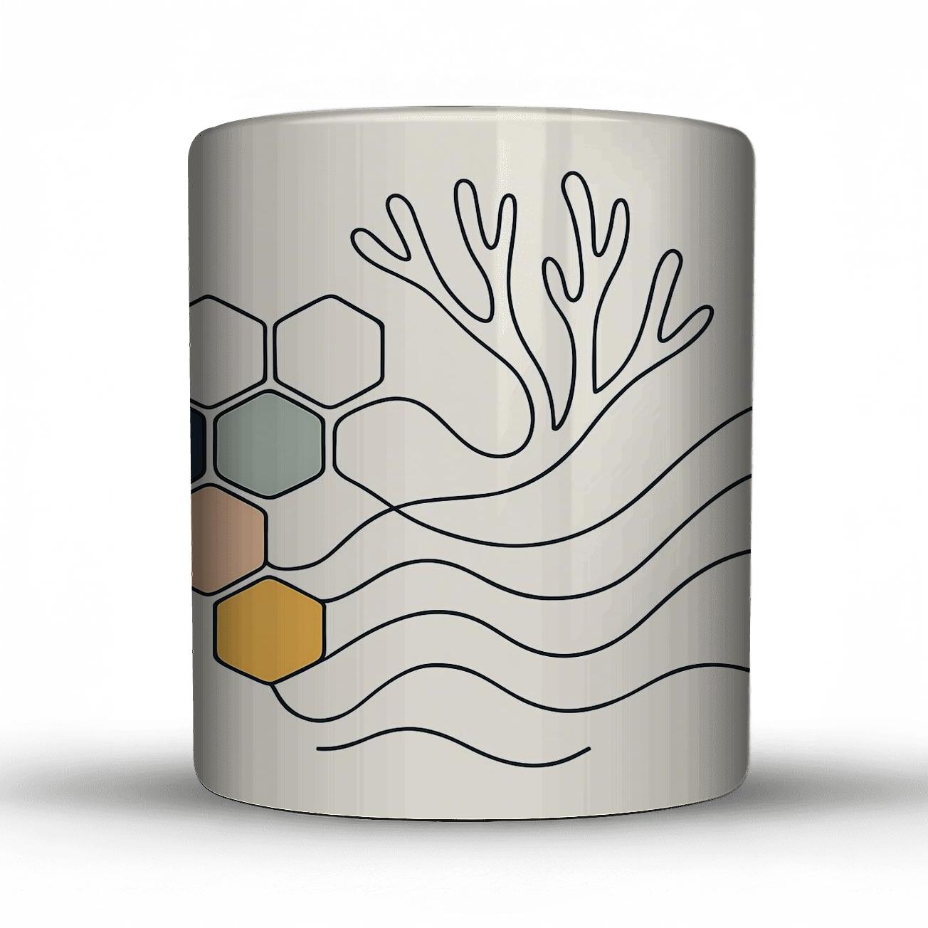 Quantum Reef Geometry custom printed mugs