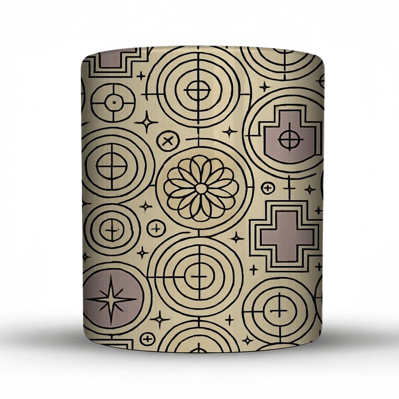 Vienna Secession Star Chart Rosette Grid gift mugs for occasions