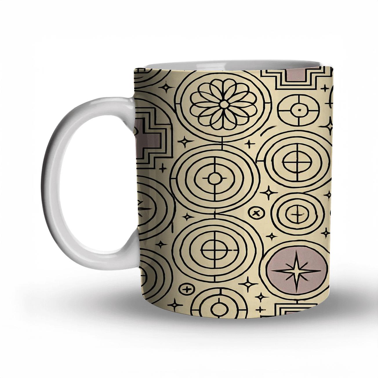 Vienna Secession Star Chart Rosette Grid gift mugs for occasions