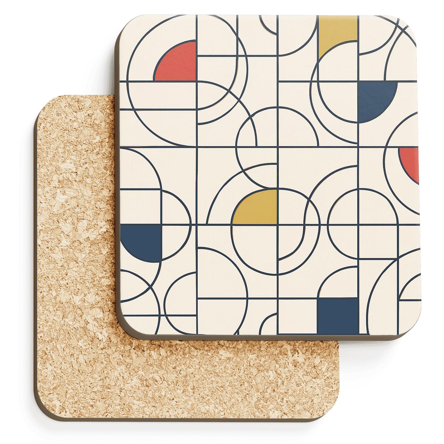 Bauhaus Modular Orbit Grid coasters for home decor