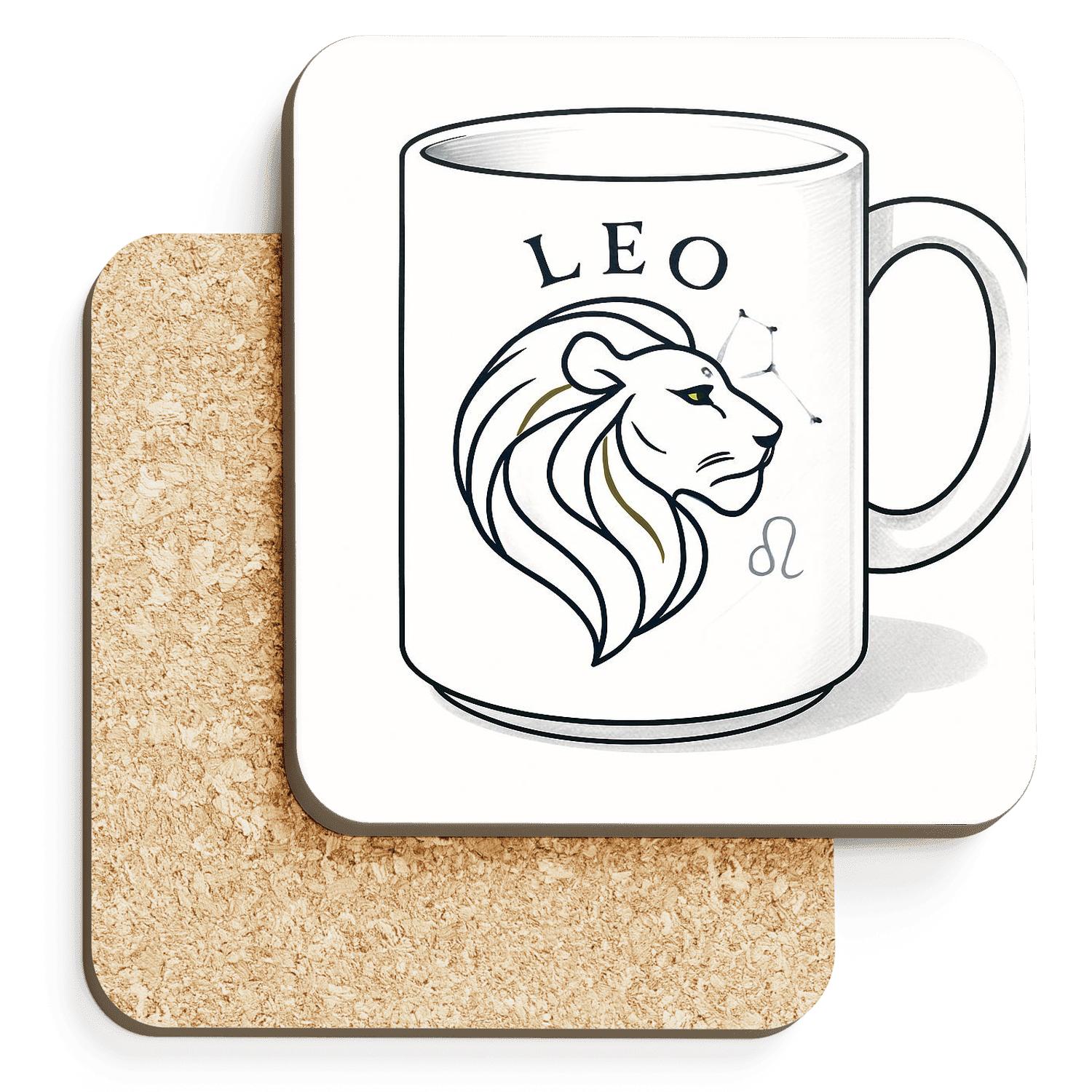 Leo Celestial Herald coasters for home decor