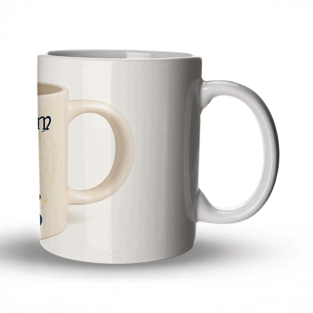 Virgo Illuminated Star Chart Linework Mug personalized mugs