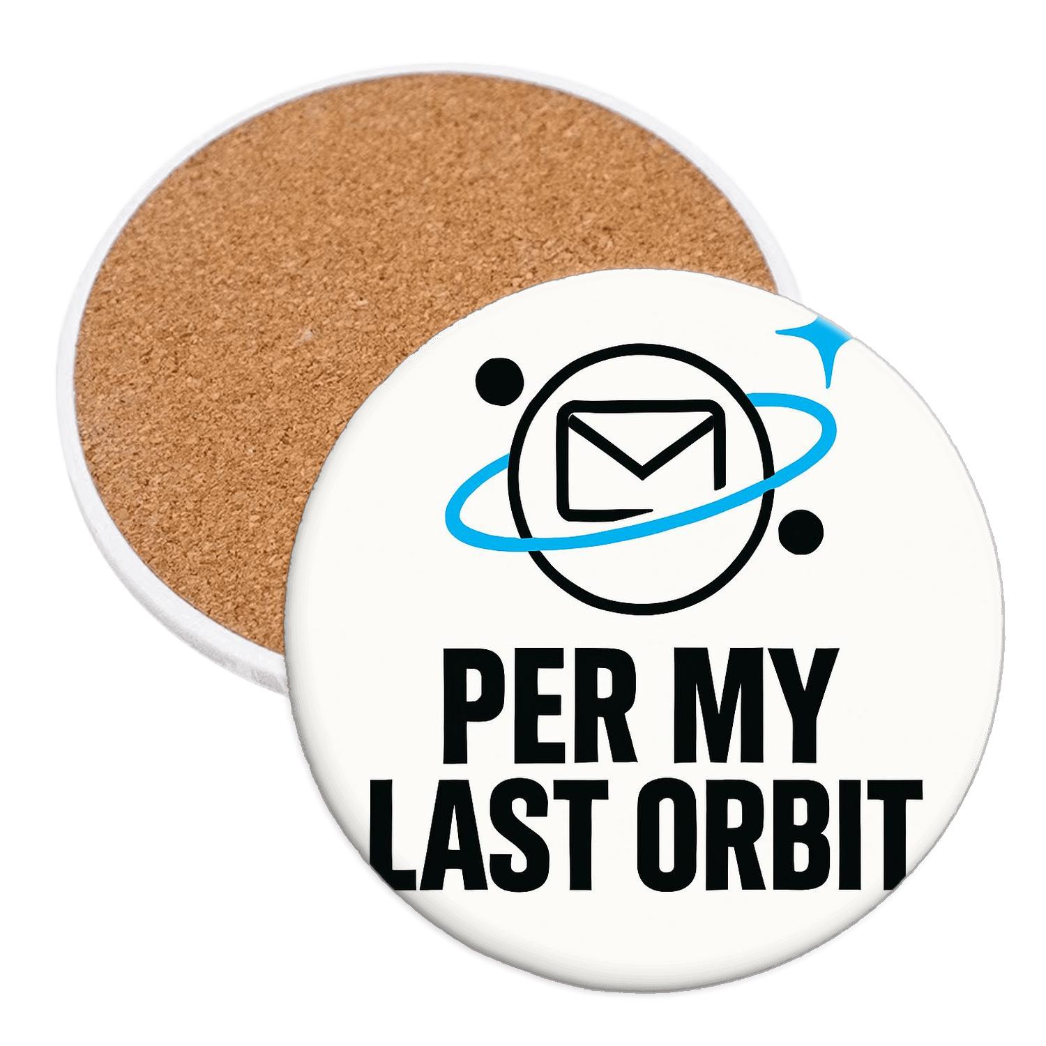 Per My Last Orbit cork coaster sets