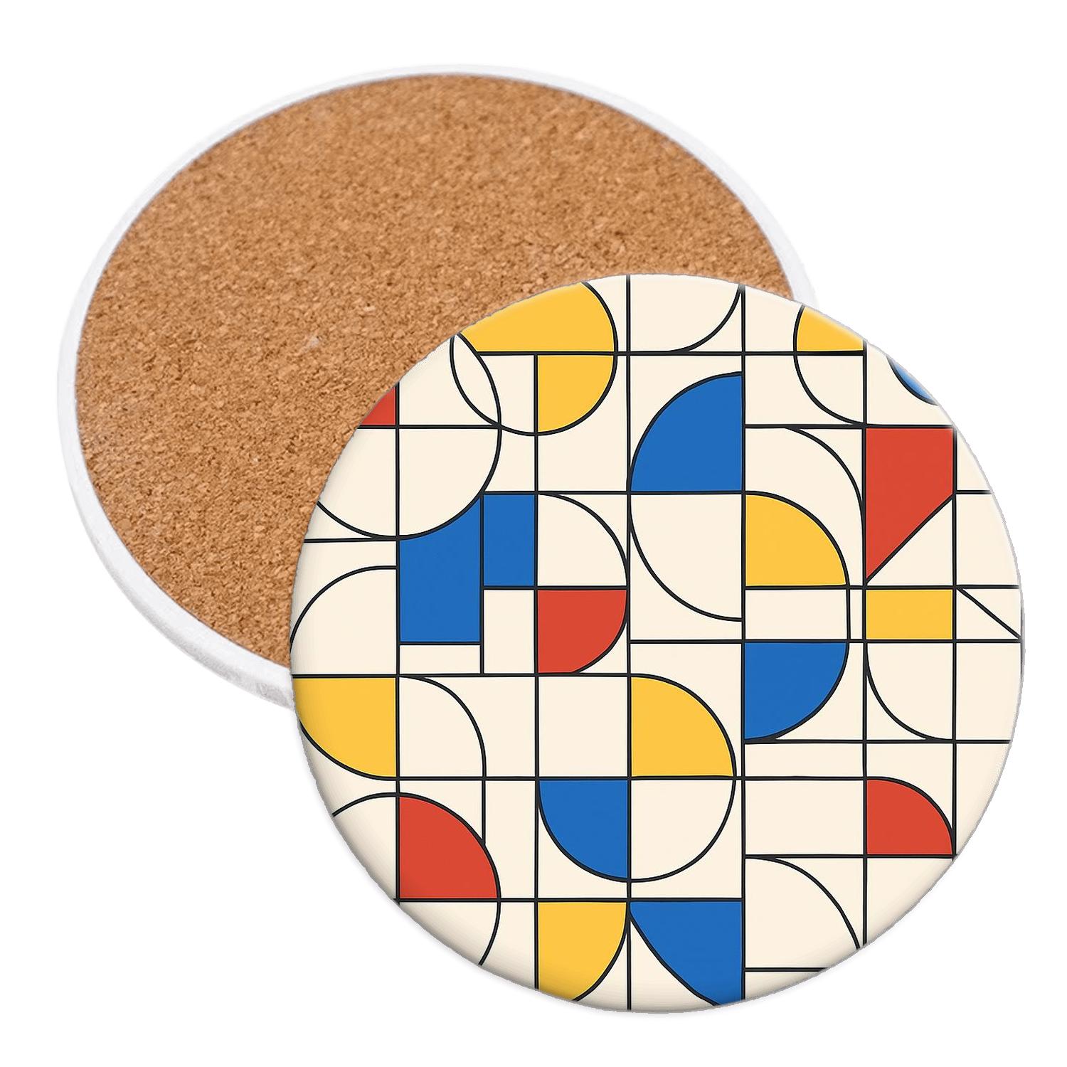 Bauhaus Interlock Constellation Grid stone coaster collections