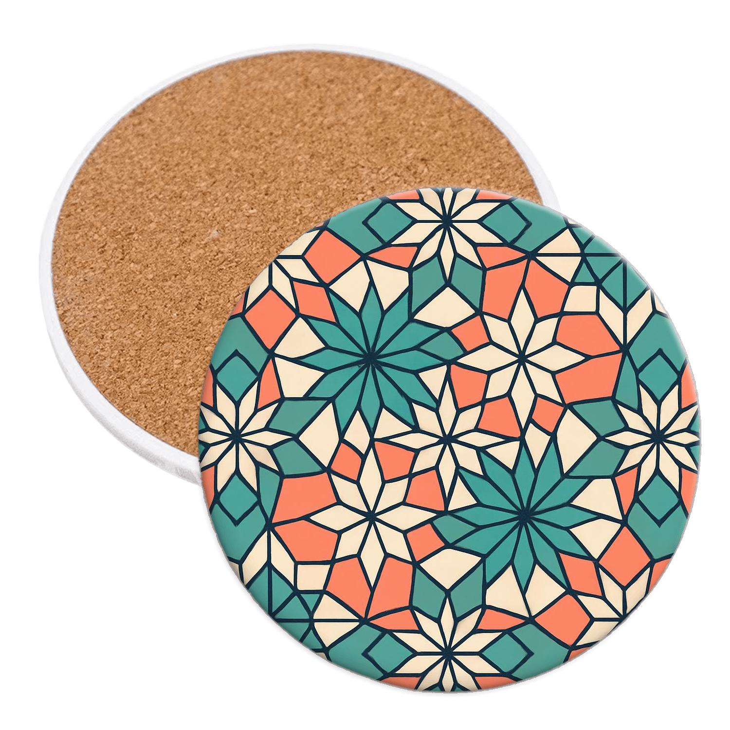 Alhambra Quasicrystal Star Tessellation stone coaster collections