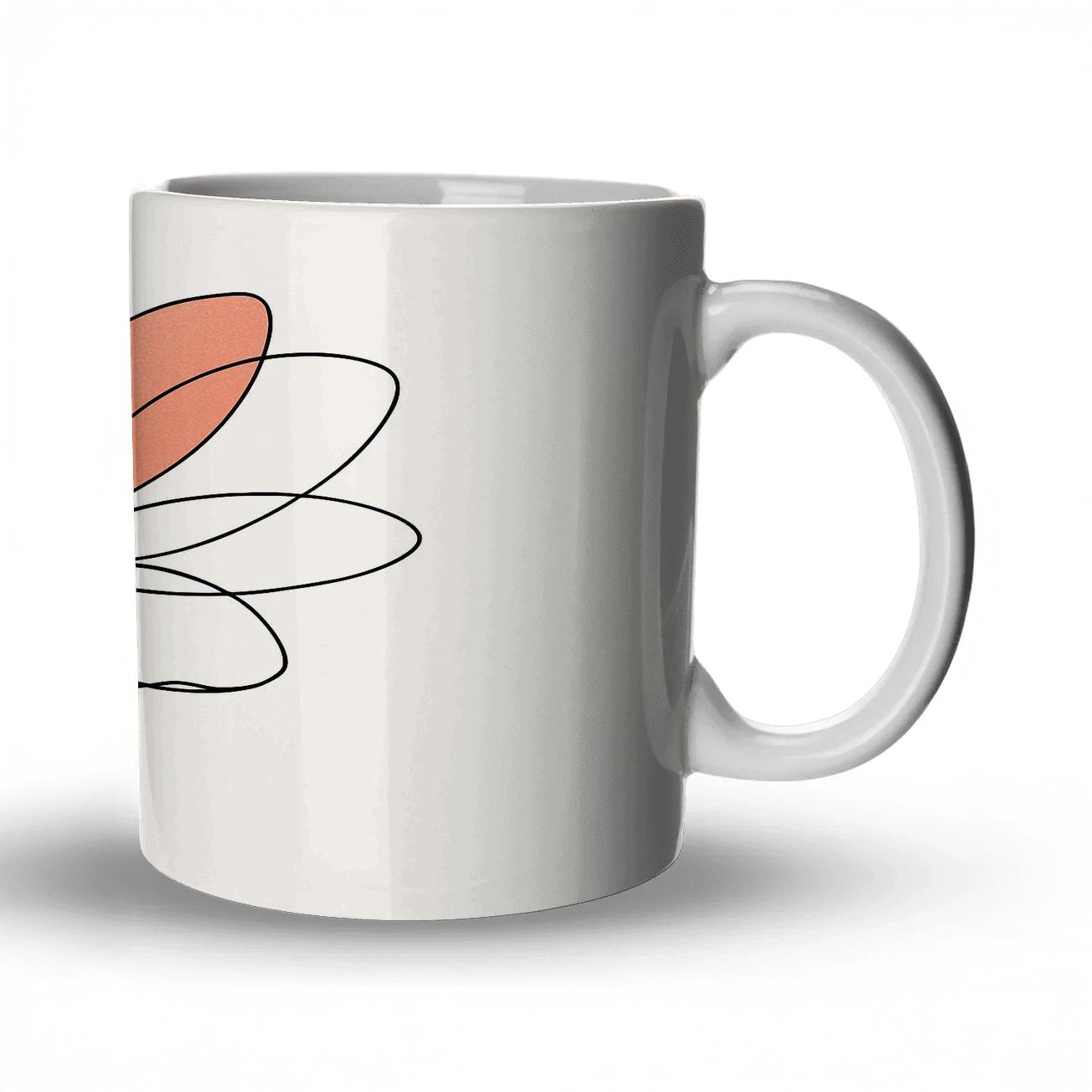 Orbit Bloom Contours personalized mugs