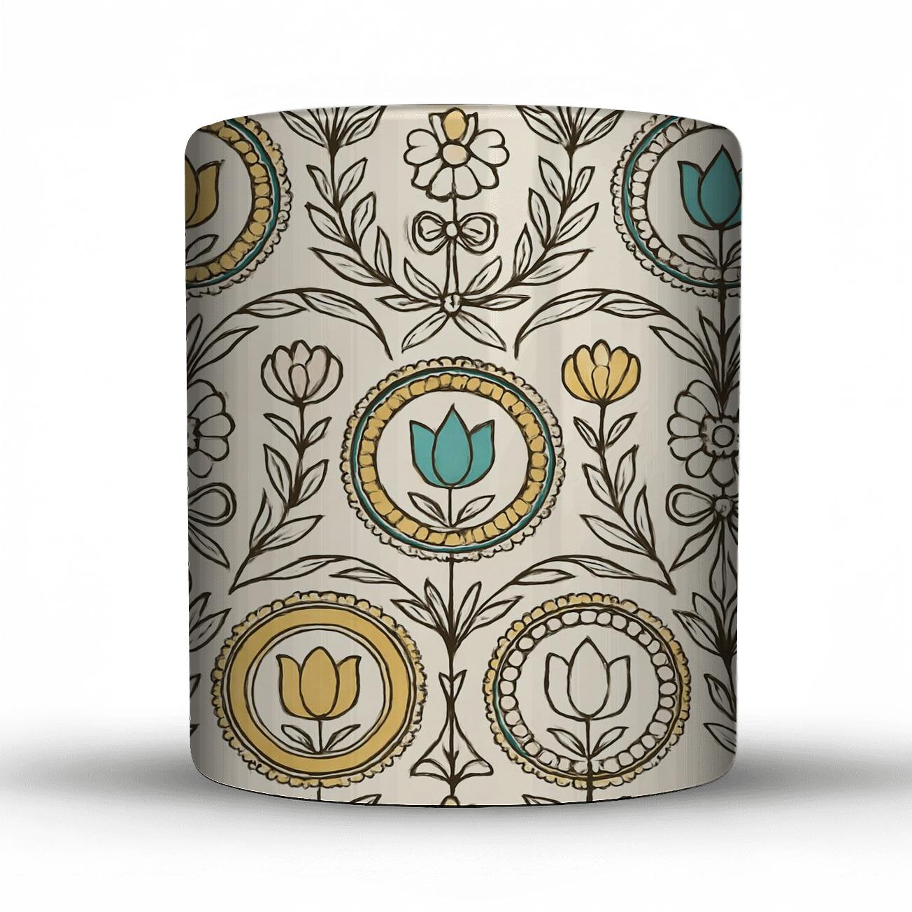 Vienna Secession Laurel Medallions decorative mug sets