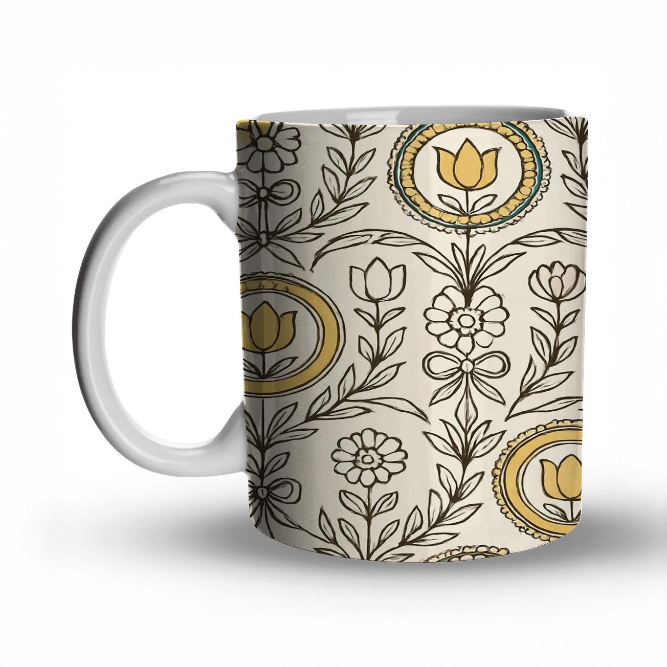 Vienna Secession Laurel Medallions decorative mug sets