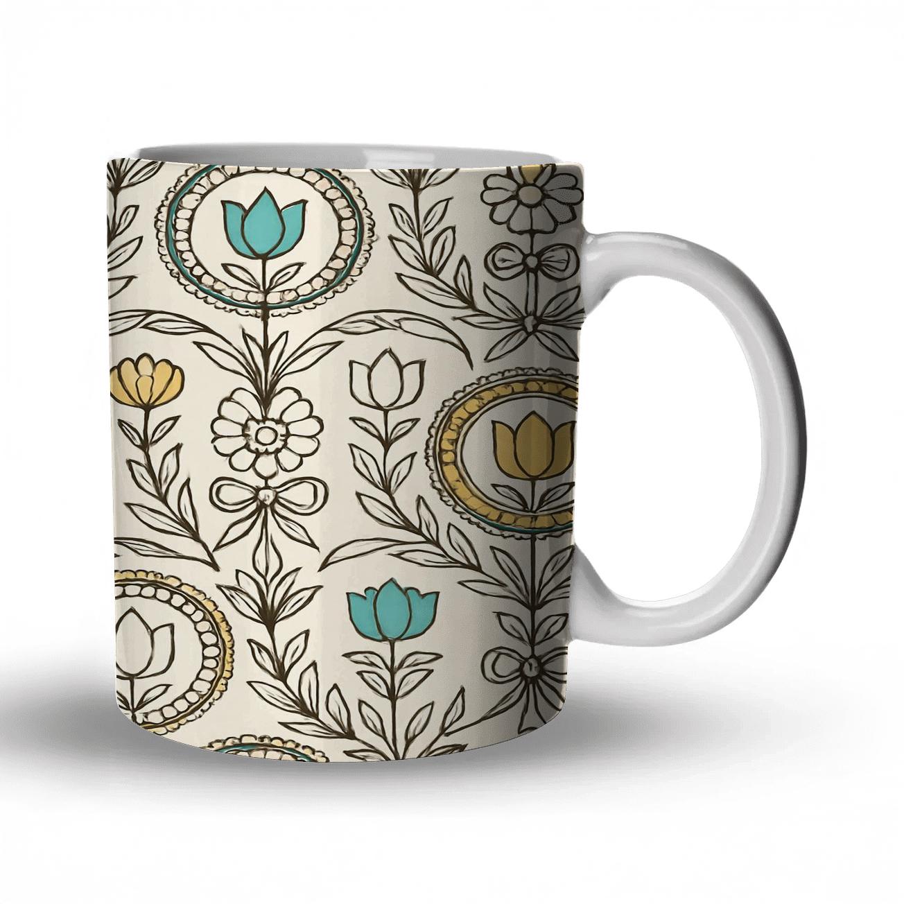 Vienna Secession Laurel Medallions decorative mug sets