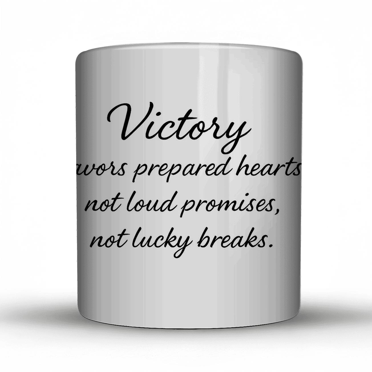 Victory Favors Prepared Hearts gift mugs for occasions
