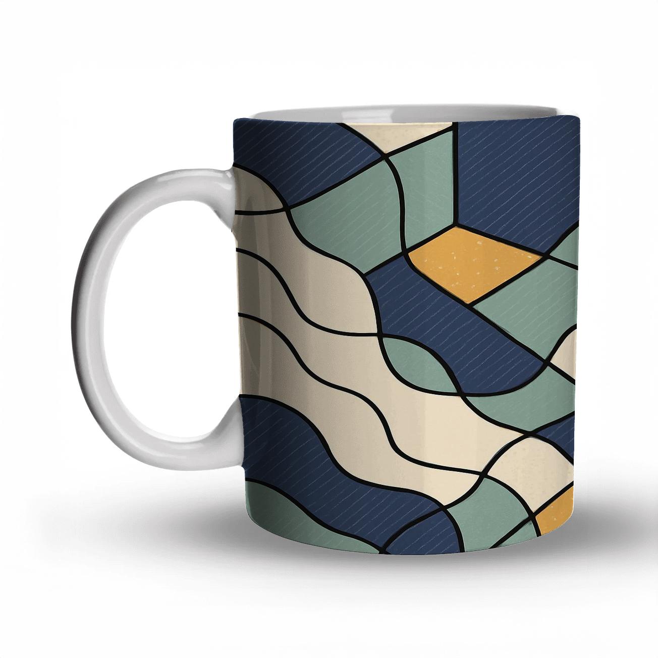 Tessellated Tide Organics decorative mug sets