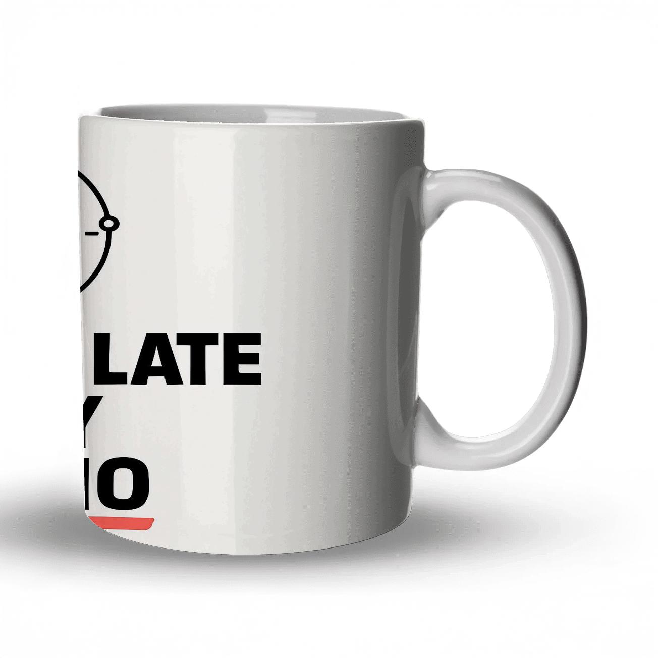 Running Late Is My Cardio Orbit insulated thermal mugs