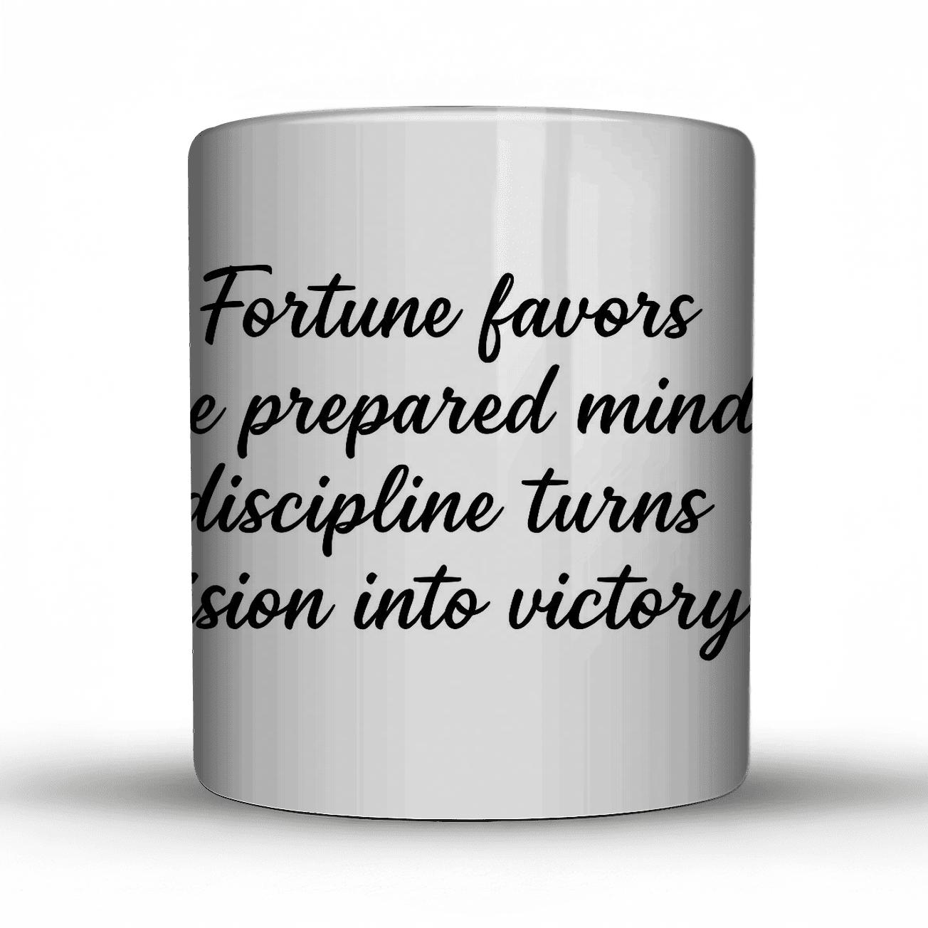 Prepared Mind Victory travel mugs with handles