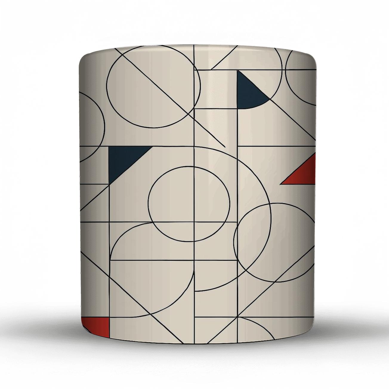 Suprematist Orbit Lattice novelty coffee mugs