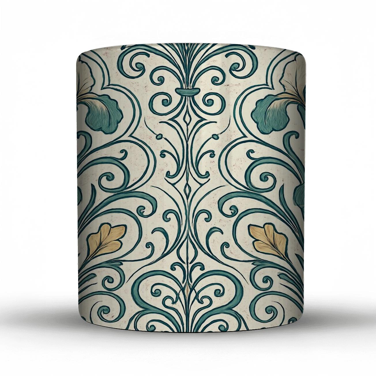 Art Nouveau Astral Iris Filigree novelty coffee mugs