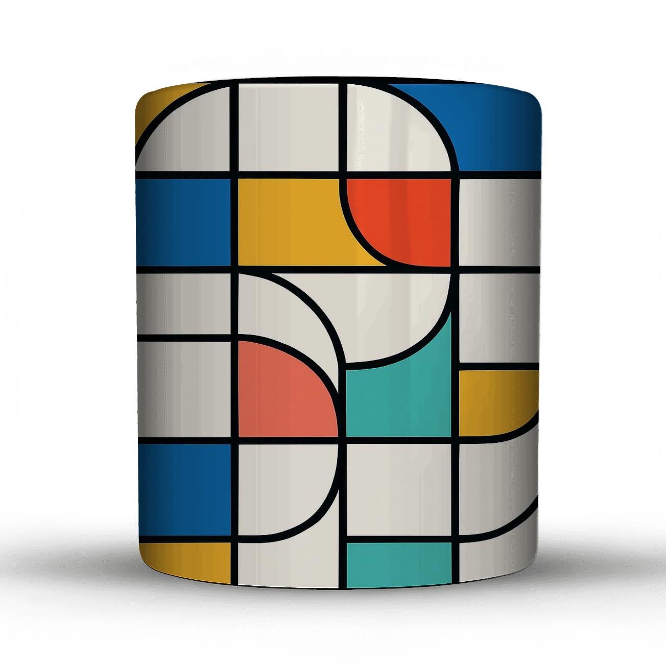 De Stijl Orbit Lattice insulated thermal mugs
