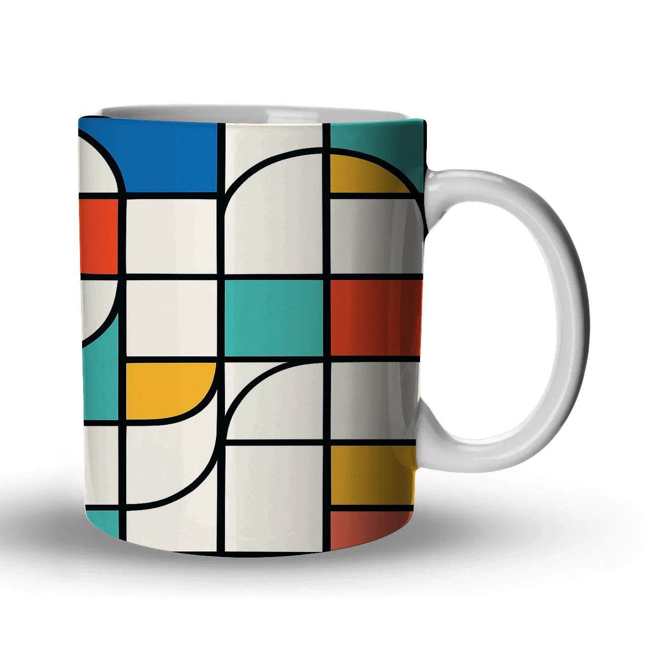 De Stijl Orbit Lattice insulated thermal mugs