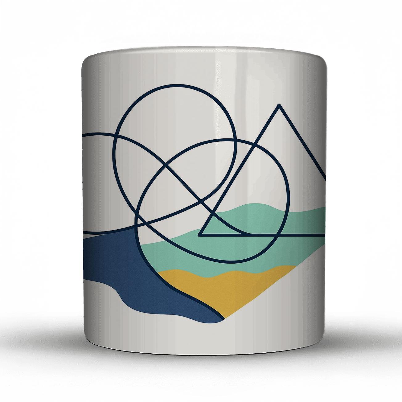 Tidal Geometry Drift insulated thermal mugs