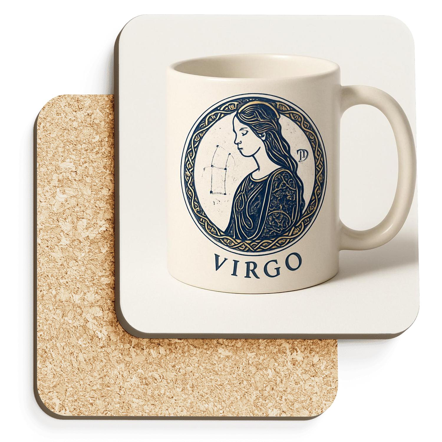 Virgo Celestial Manuscript Maiden Seal stone coaster collections