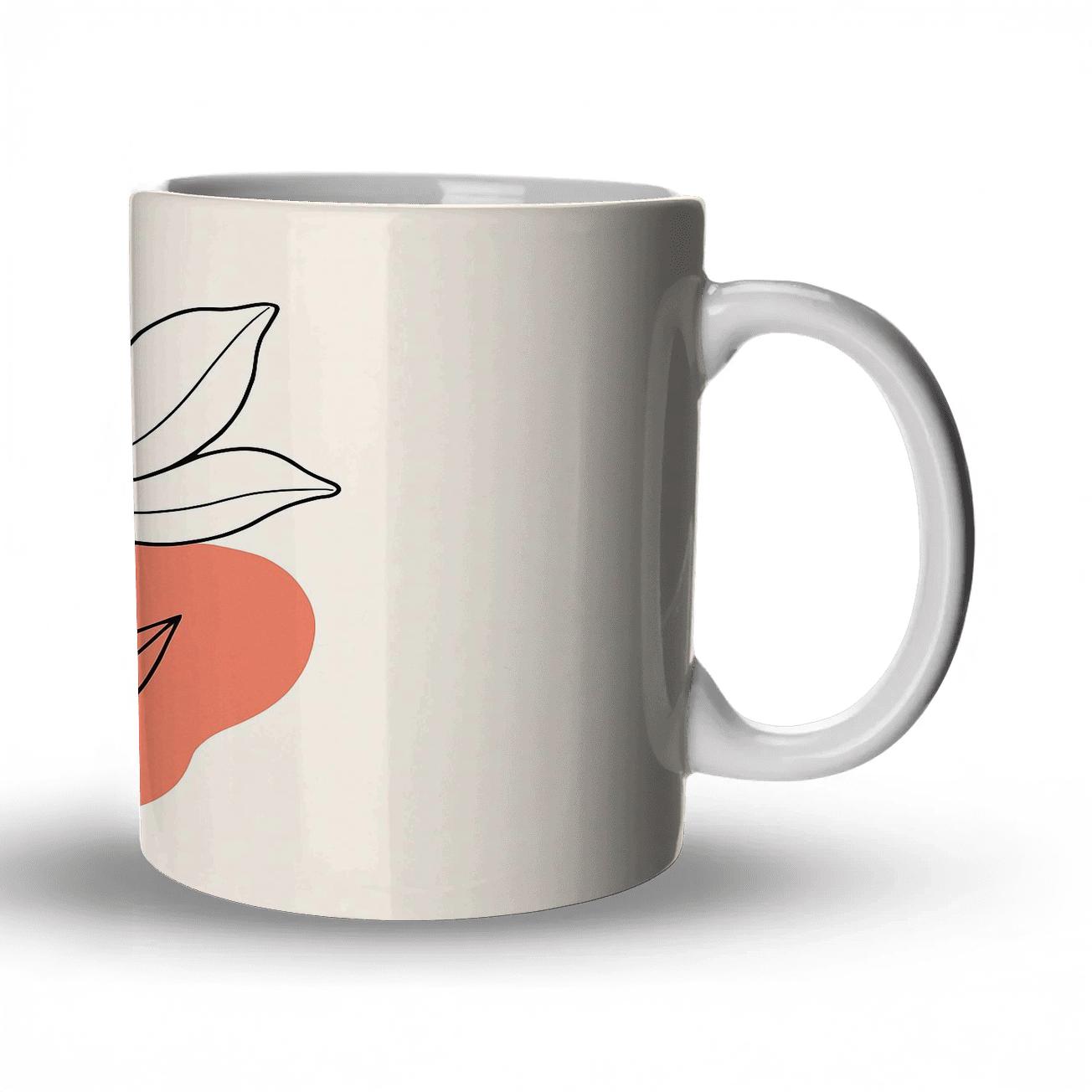Nebula Bloom Linework personalized mugs