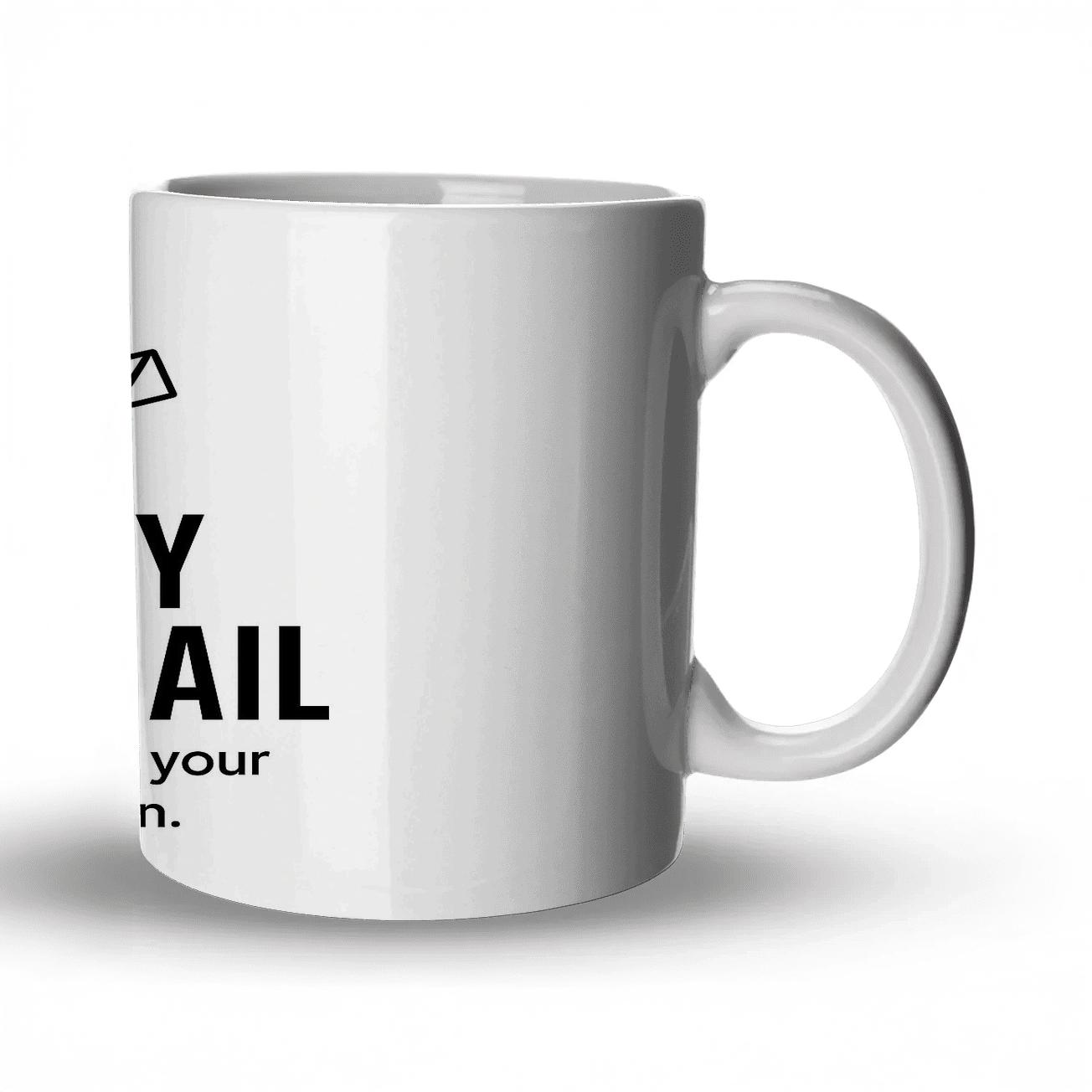 Per My Last Email Black Hole Edition custom printed mugs