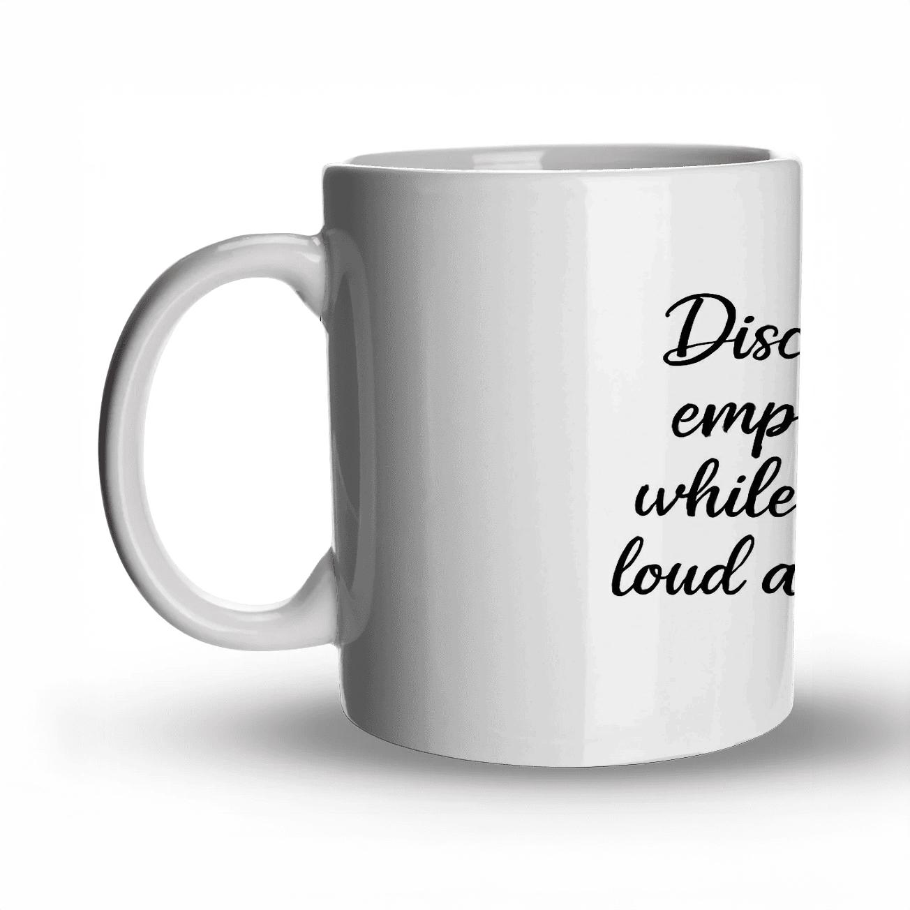 Discipline Builds Empires Quietly insulated thermal mugs