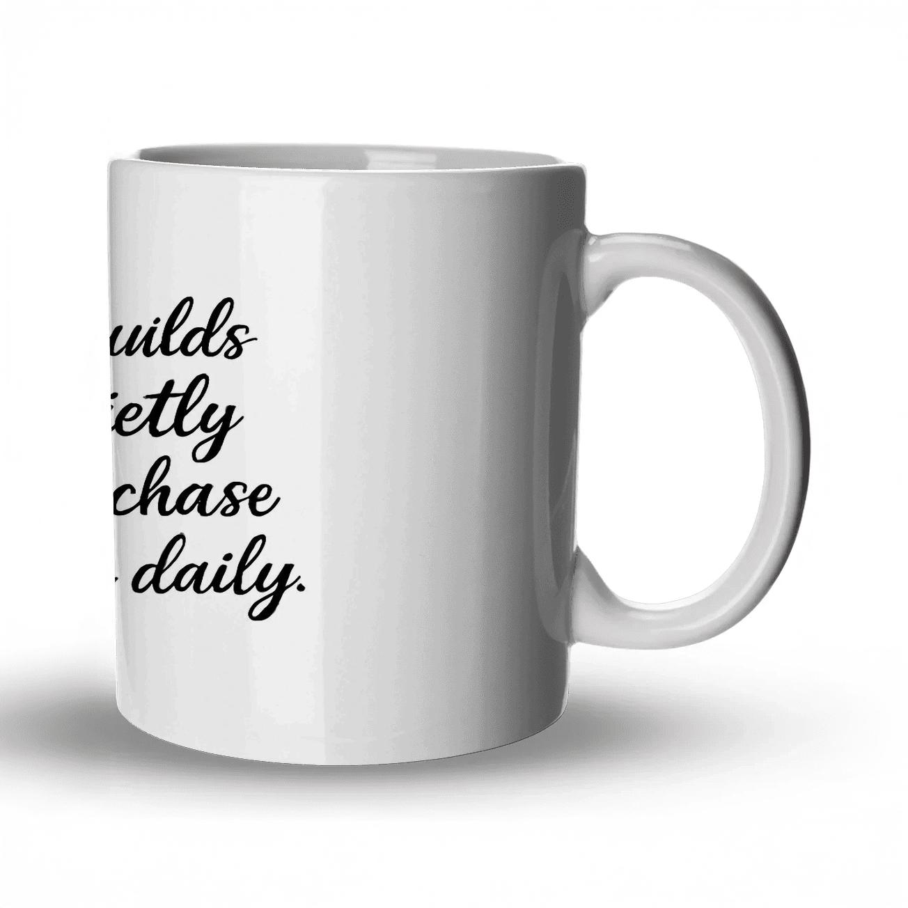 Discipline Builds Empires Quietly insulated thermal mugs