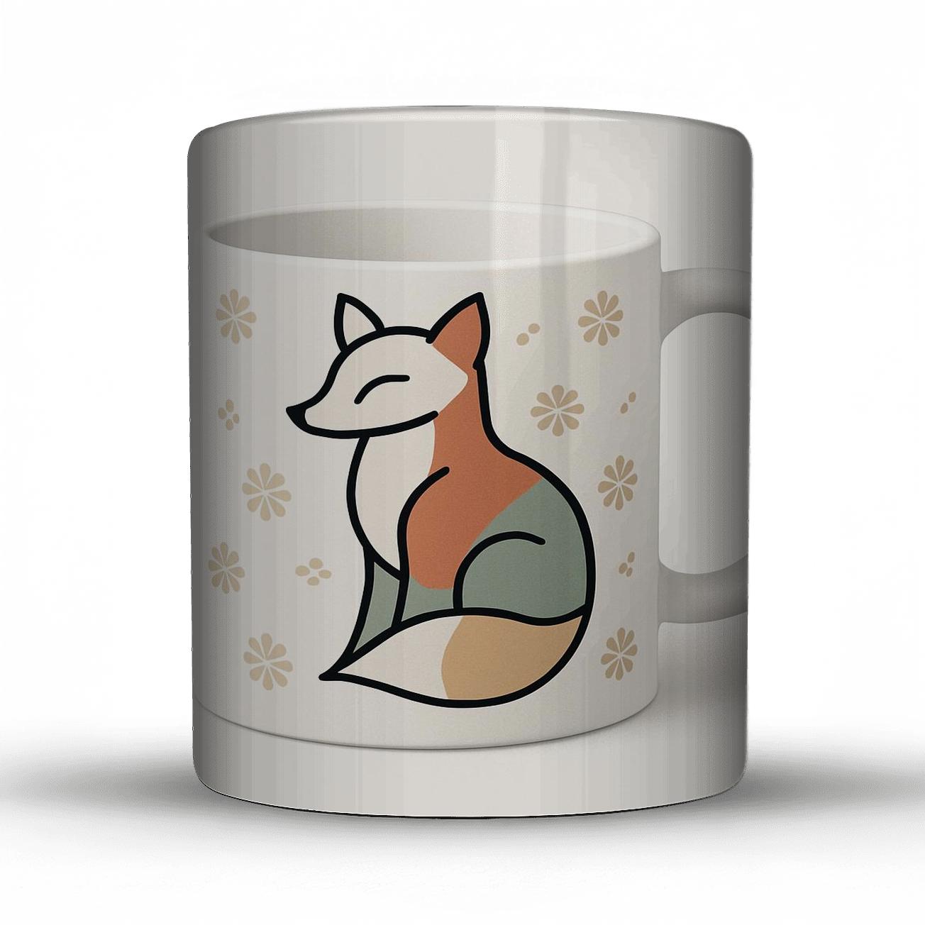 Nordic Bauhaus Fox Wrap decorative mug sets
