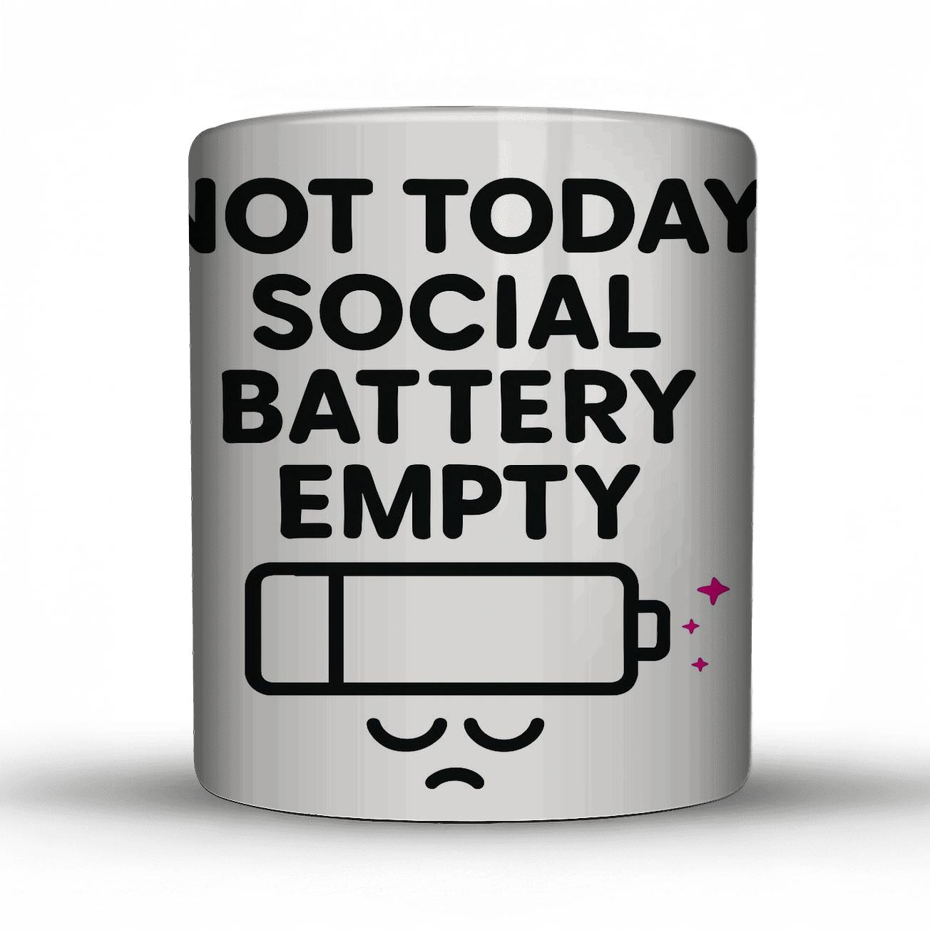 Social Battery Empty Stardust Mode insulated thermal mugs