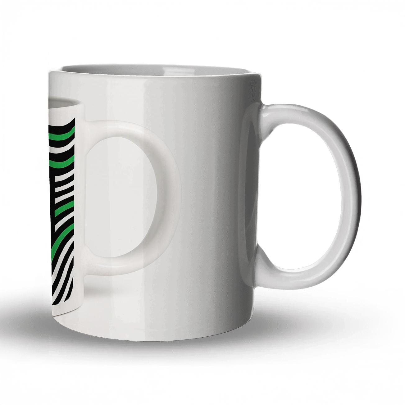 Soccer Go Team Op Art Pentagons Mug decorative mug sets