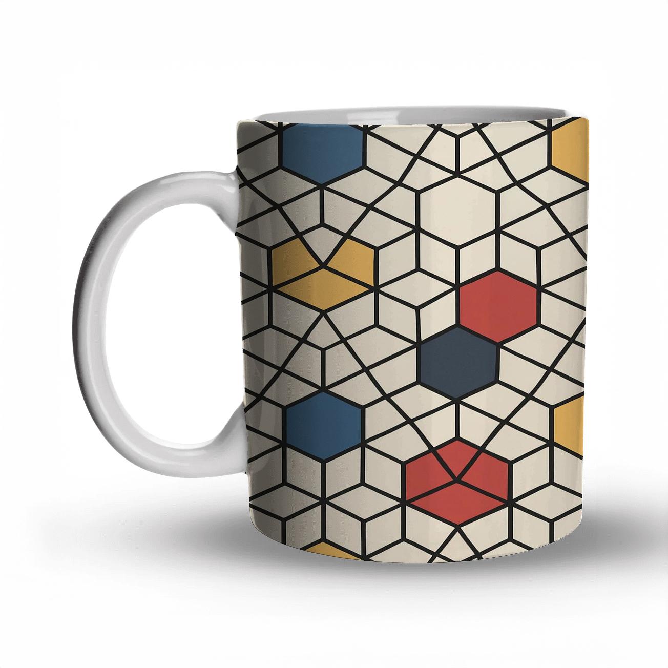 Bauhaus Girih Fusion Lattice insulated thermal mugs