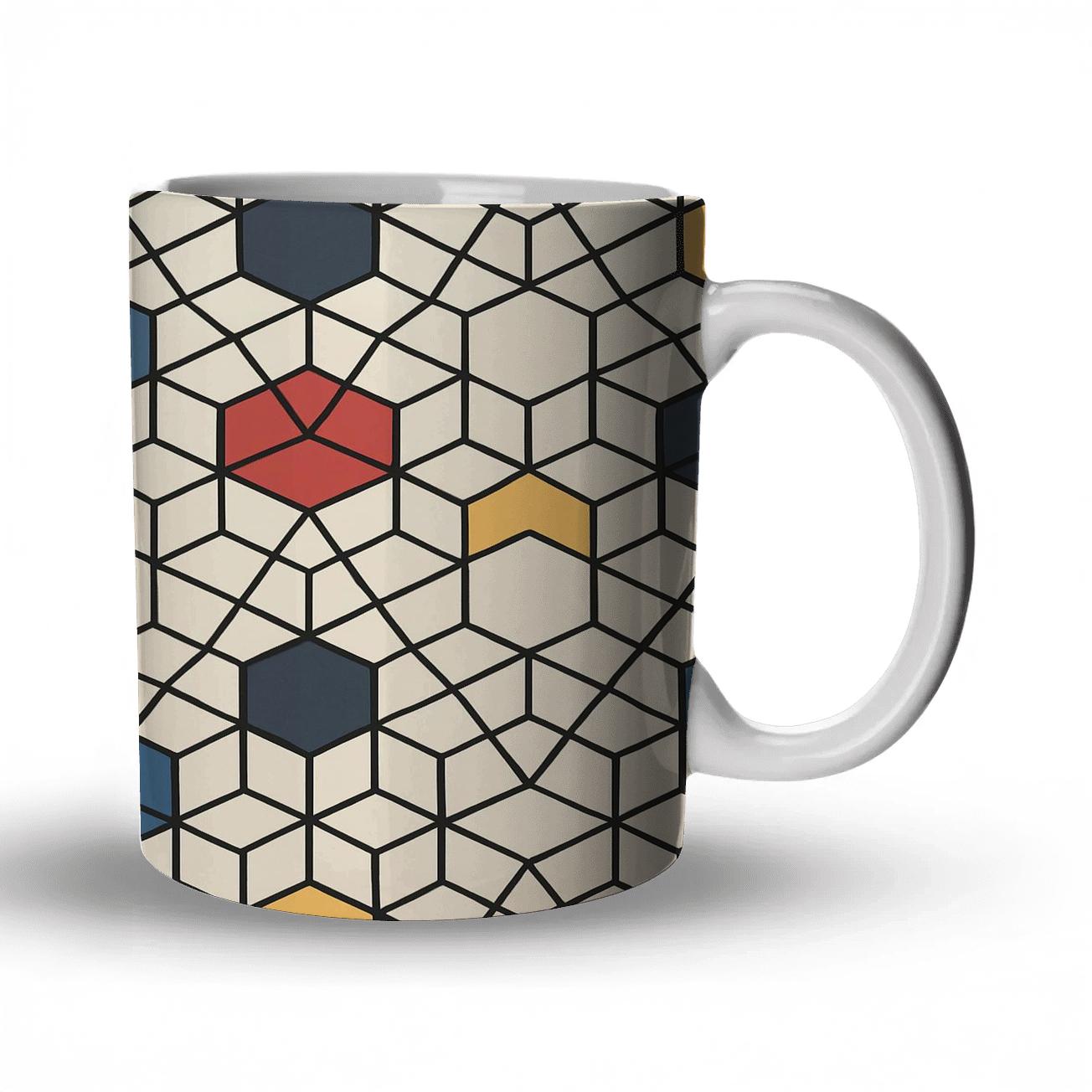Bauhaus Girih Fusion Lattice insulated thermal mugs