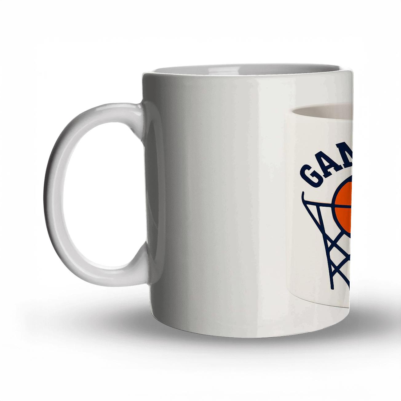 Basketball Net Swirl Game Day Mug Line Art premium drinkware mugs