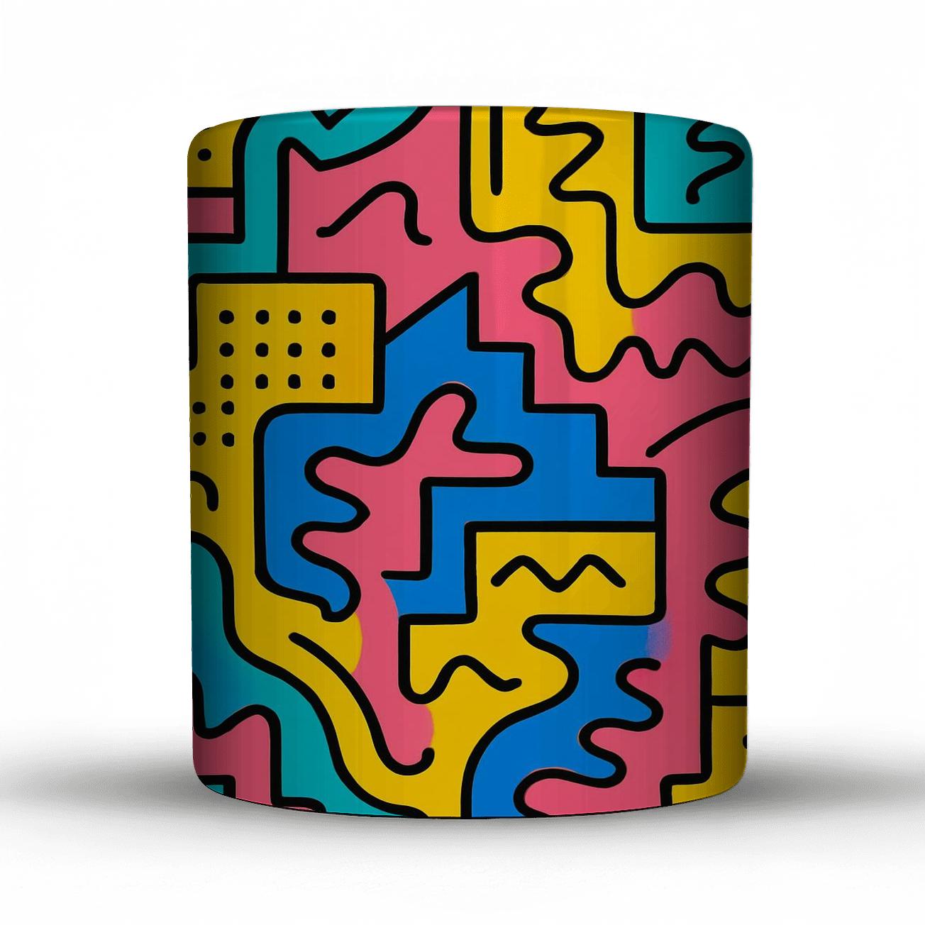 Memphis Cosmos Circuit Weave gift mugs for occasions