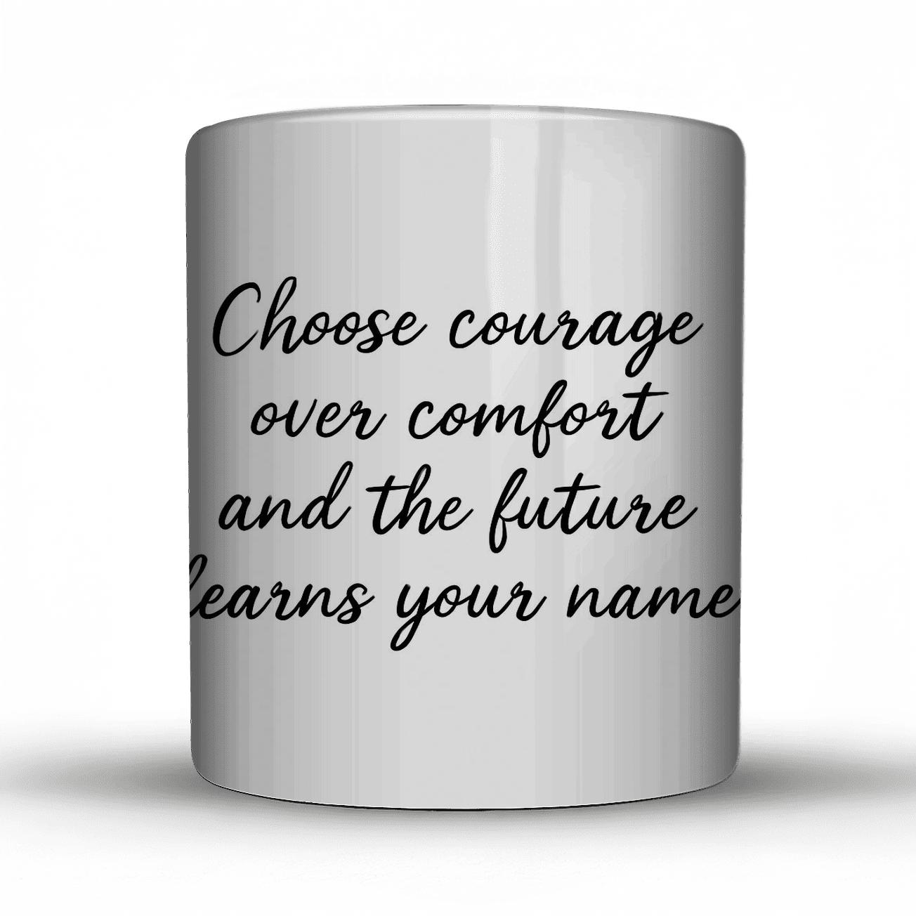 The Future Belongs To The Brave decorative mug sets