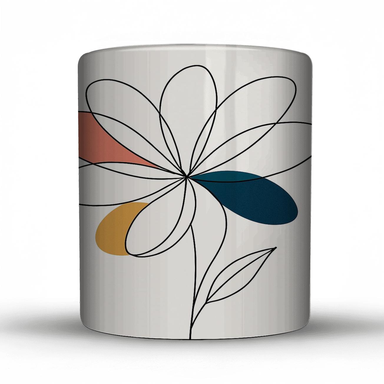 Solar Petal Orbit decorative mug sets