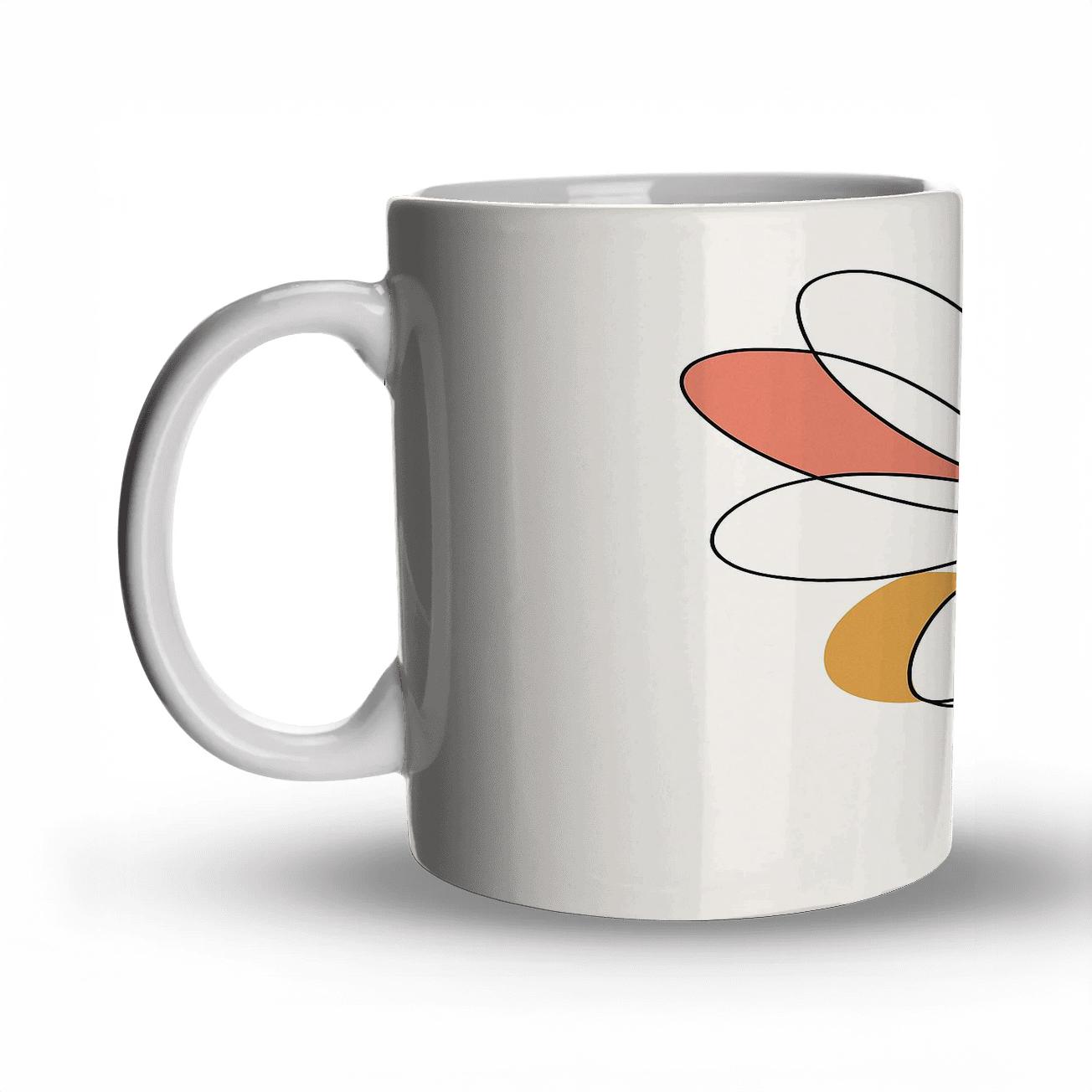 Solar Petal Orbit decorative mug sets