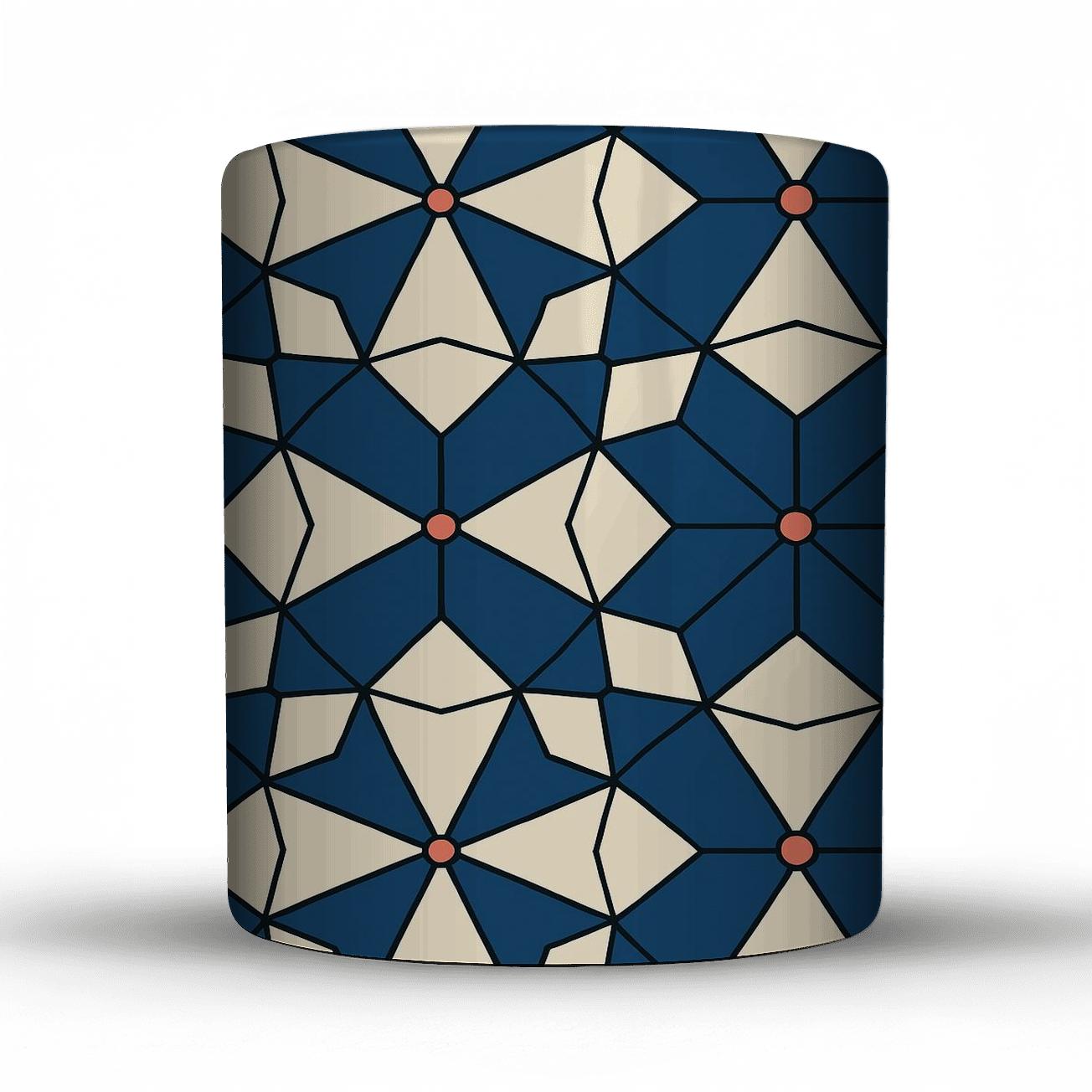 Bauhaus Girih Op Weave insulated thermal mugs