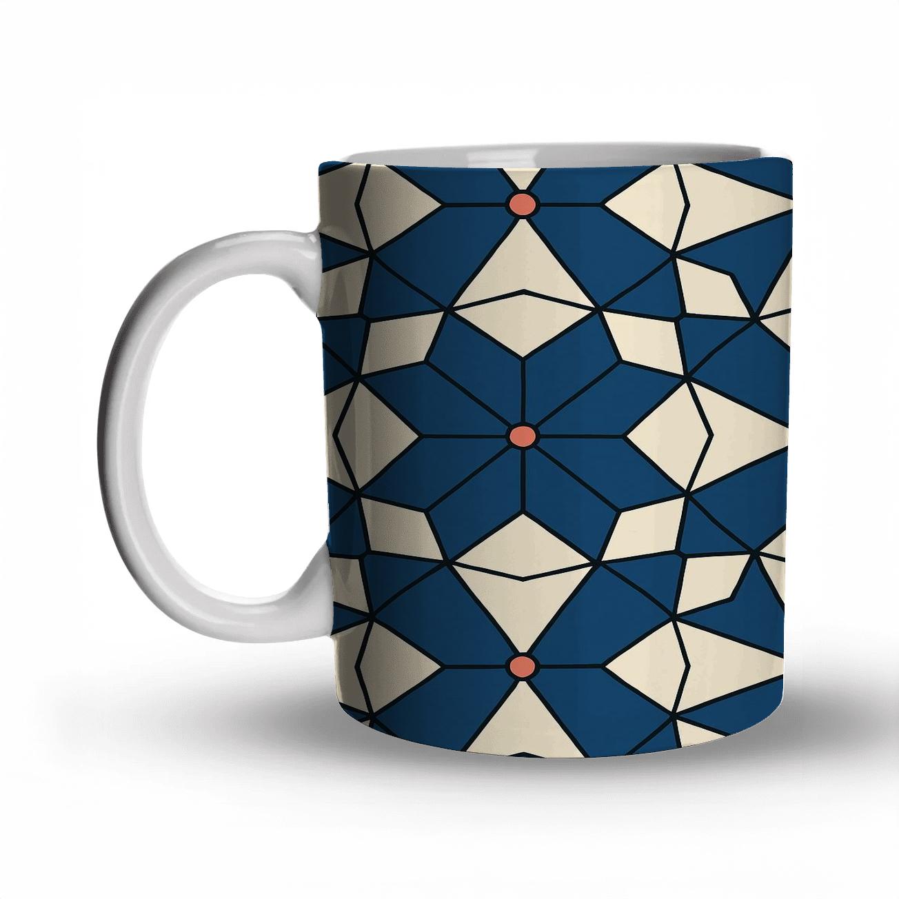 Bauhaus Girih Op Weave insulated thermal mugs