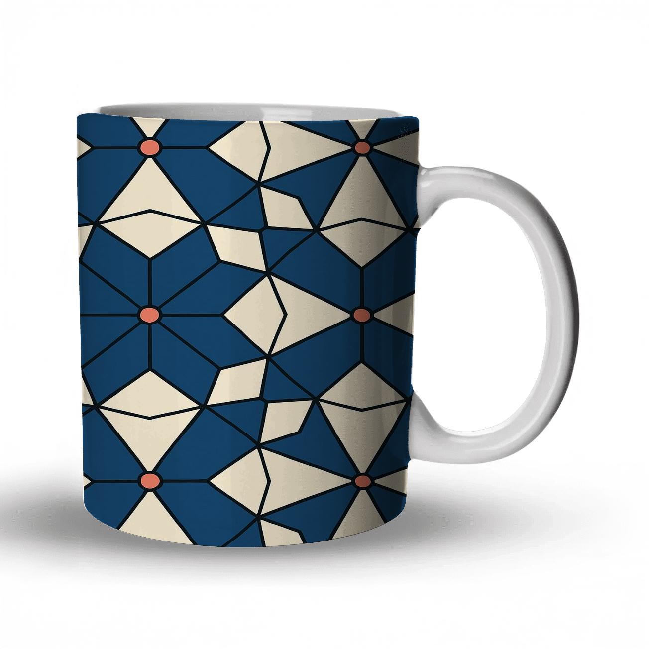 Bauhaus Girih Op Weave insulated thermal mugs