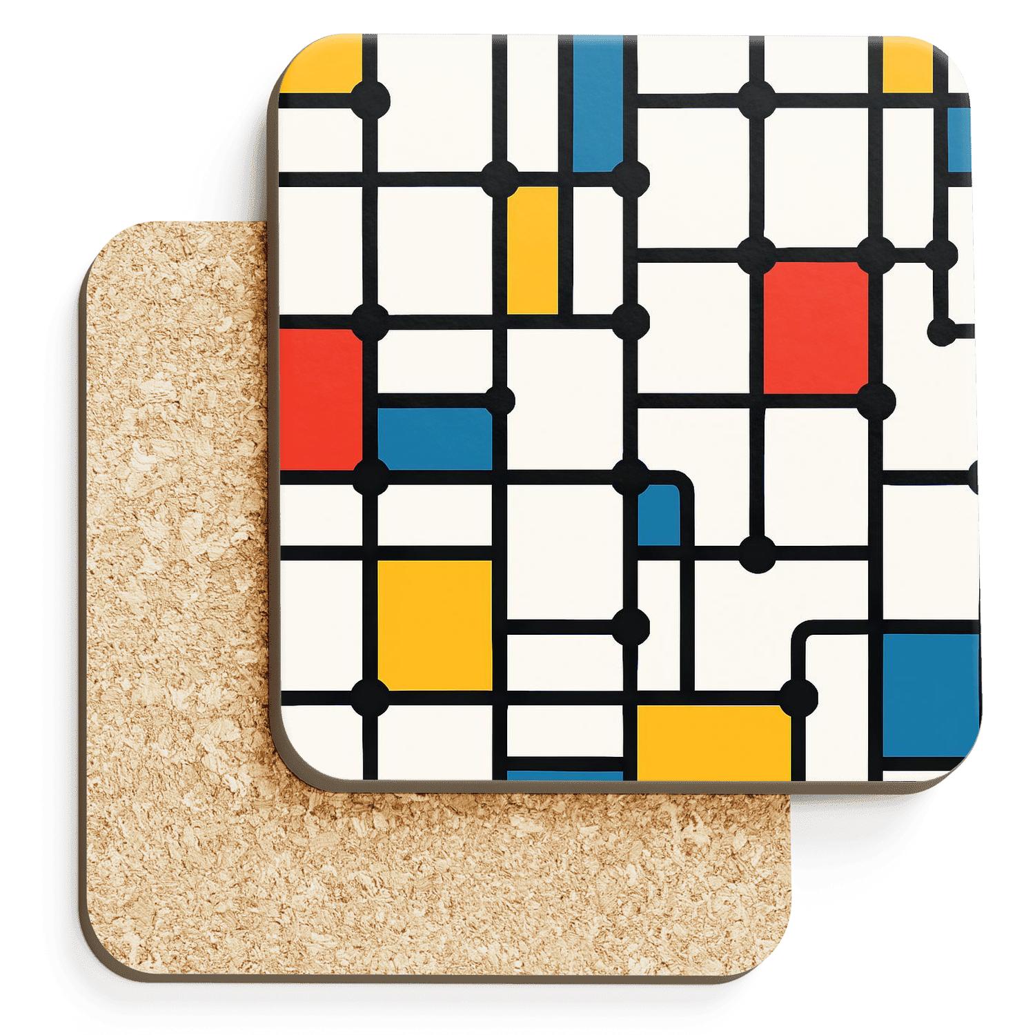 De Stijl Metro Constellations coasters for home decor